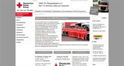 Desktop Screenshot of drk-ruesselsheim.de